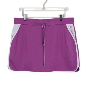 Izod Athletic Skort Pink and White Women's XXL